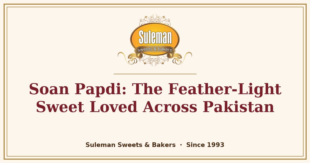 Soan Papdi: The Feather-Light Sweet Loved Across Pakistan
